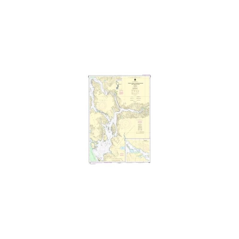 Carte marine NOAA - 17385 - Détroit d'Ernest - Passage oriental et détroit de Zimovia - Détroit de Zimovia