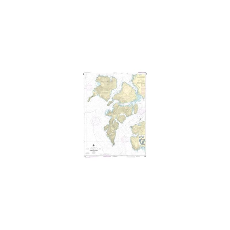 Carte marine NOAA - 17406 - Îles Baker, Noyes et Lulu et eaux adjacentes