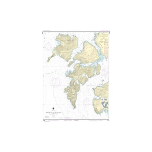 Carte marine NOAA - 17406 - Îles Baker, Noyes et Lulu et eaux adjacentes