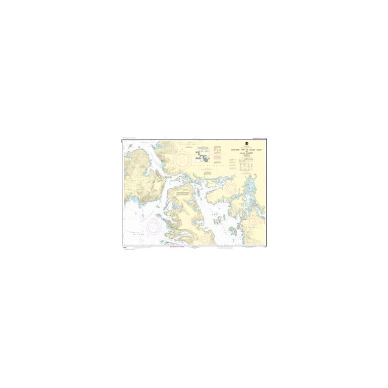 Carte marine NOAA - 17407 - Partie nord du détroit de Tlevak et chenal d'Ulloa