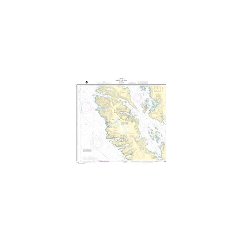 Carte marine NOAA - 17408 - Île Dall centrale et environs