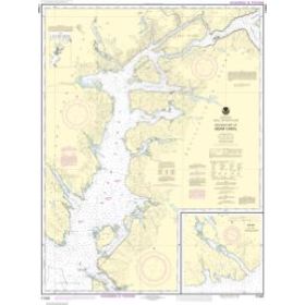 Carte marine NOAA - 17422 - Canal Behm - Partie ouest - Baie Yes