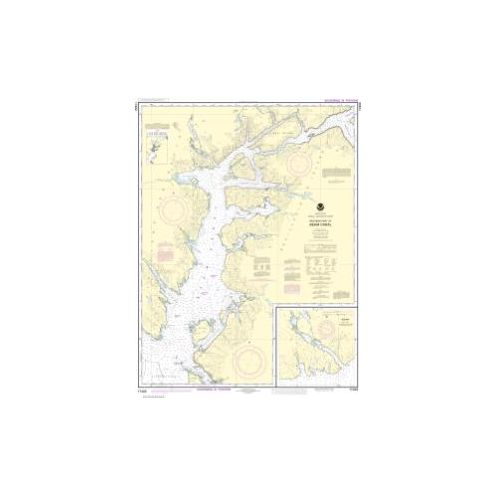 Carte marine NOAA - 17422 - Canal Behm - Partie ouest - Baie Yes