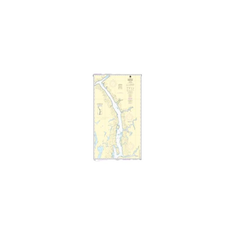 Carte marine NOAA - 17424 - Canal Behm - Partie est