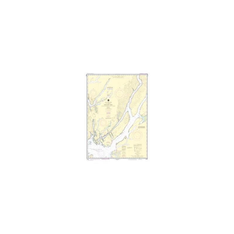 Carte marine NOAA - 17427 - Canal de Portland - Entrée Dixon de l'île Hattie