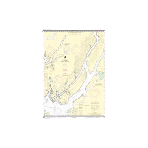 Carte marine NOAA - 17427 - Canal de Portland - Entrée Dixon de l'île Hattie