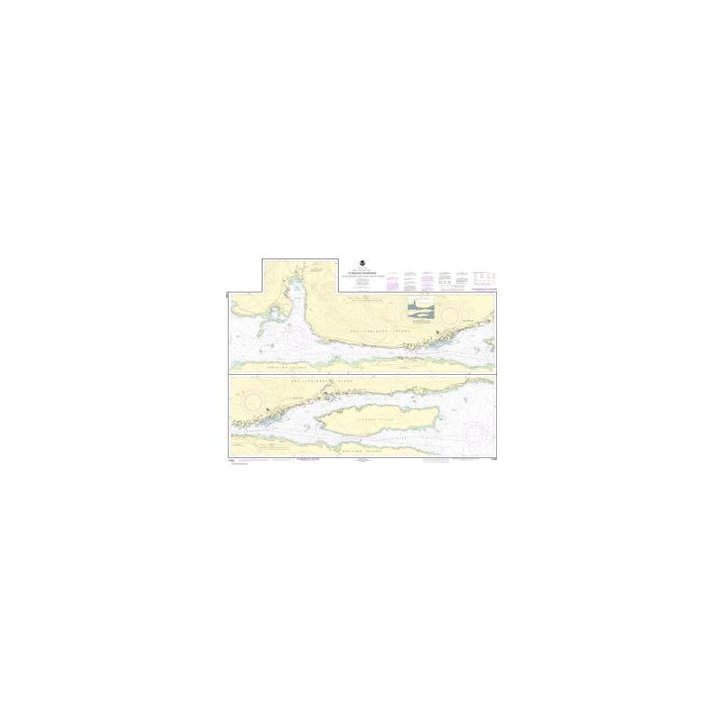 Carte marine NOAA - 17430 - Du passage Tongass, y compris l'anse Ward, au port de Ketchikan
