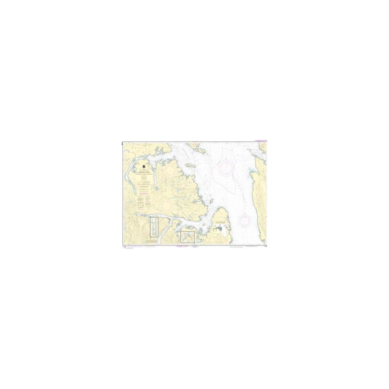 Nautical chart NOAA - 17436 - Clarence Strait-Cholmondeley Sound and Skowl Arm