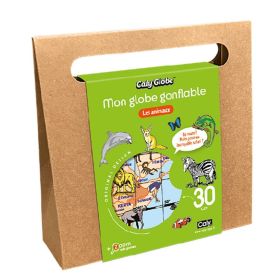 Caly Globe gonflable - Animaux Shiny 30 cm