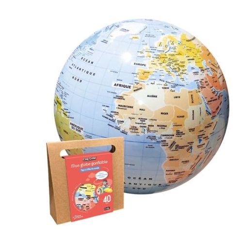 Caly Globe gonflable - Pays et villes du monde Maxi 42 cm