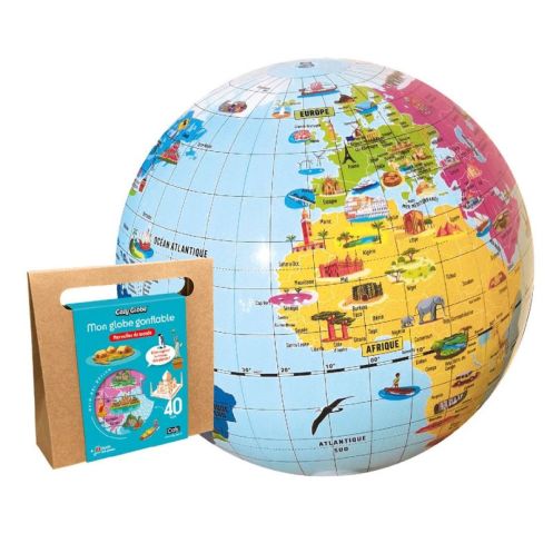 Caly Globe gonflable - Merveilles du monde 42 cm