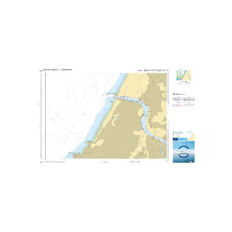 Carte marine Shom L - 32412L - Abords et port de Bayonne