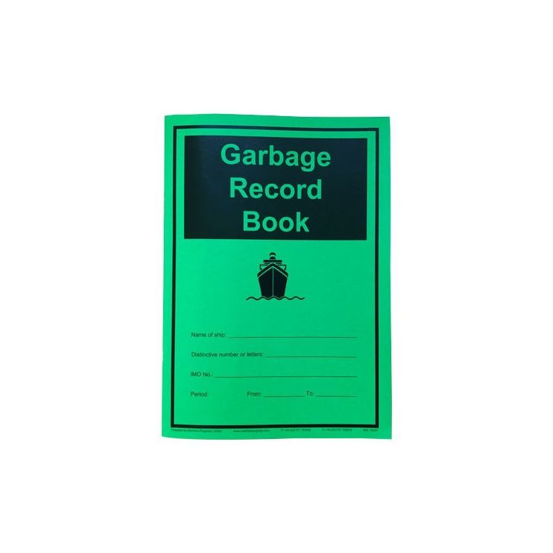 Garbage Record book - all ships