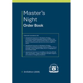 Master's night orders log book