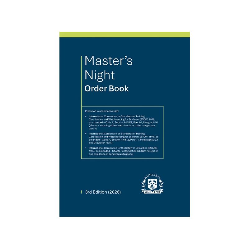 Master's night orders log book