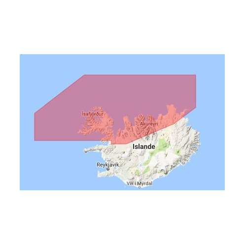 C-map M-EN-M410-MS Westfjord, north east and south west