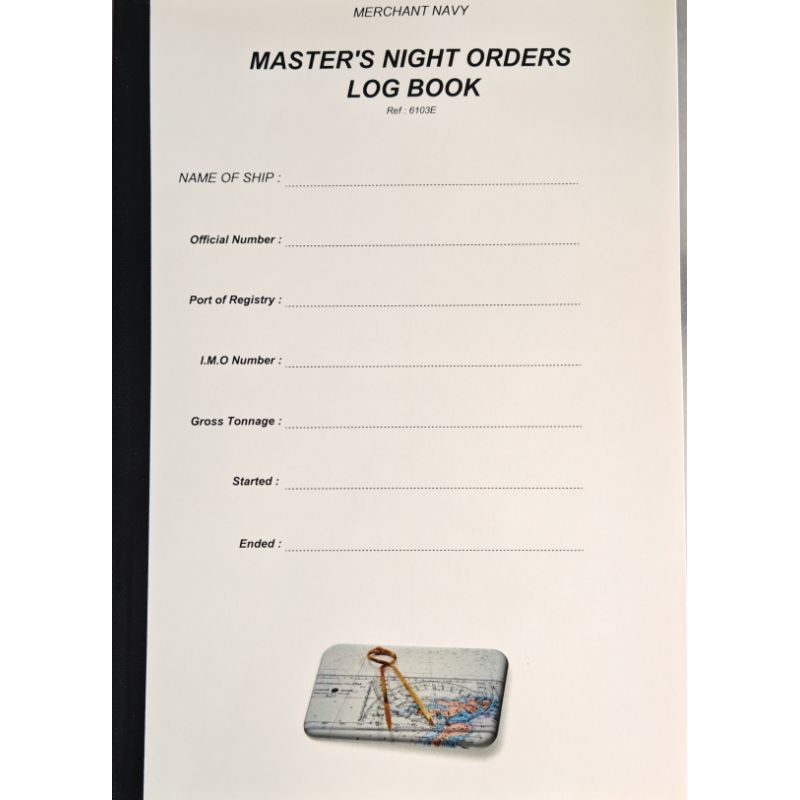 LJB - 6103E - Master's night orders log book