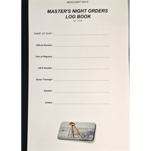 LJB - 6103E - Master's night orders log book