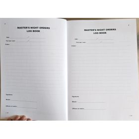 LJB - 6103E - Master's night orders log book