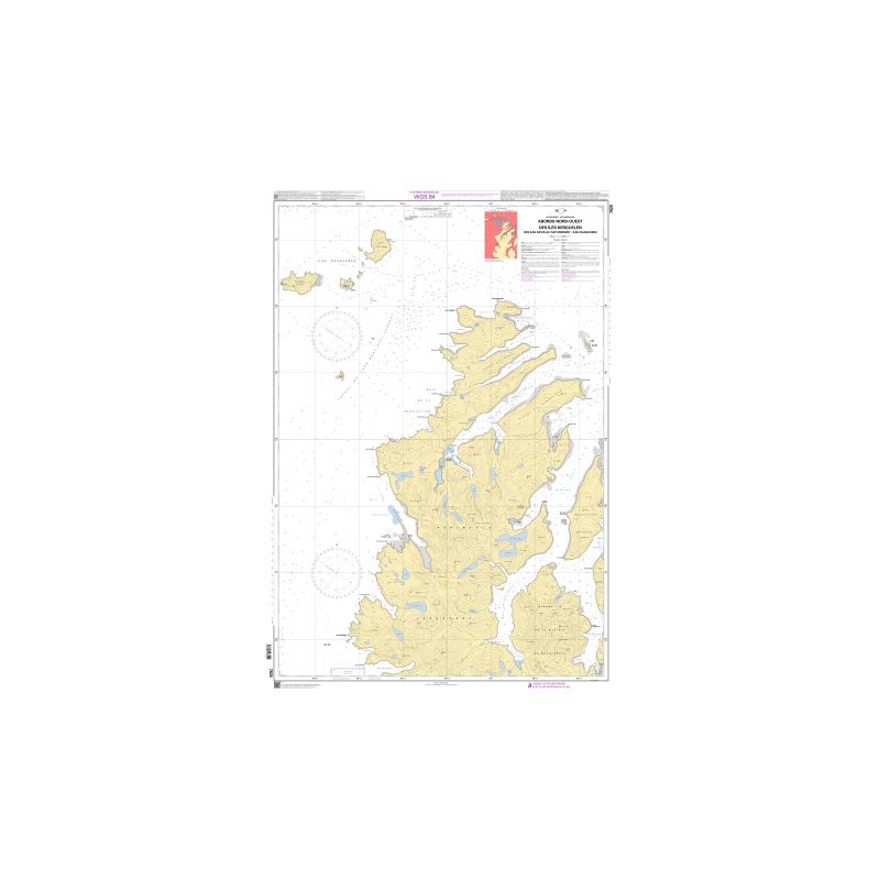 Carte marine Shom C - 7825C - Abords Nord-Ouest des Îles Kerguelen - Des Îles Davis au Cap Marigny - Îles Nuageuses