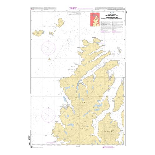 Carte marine Shom C - 7825C - Abords Nord-Ouest des Îles Kerguelen - Des Îles Davis au Cap Marigny - Îles Nuageuses