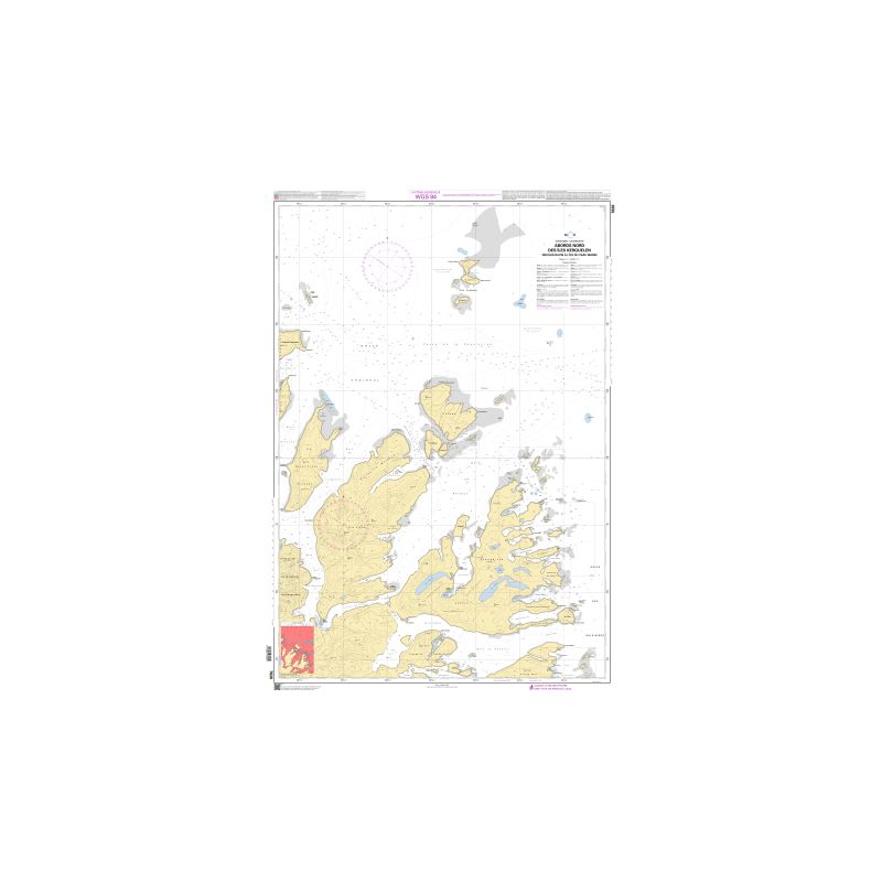 Carte marine Shom C - 7826C - Abords Nord des Îles Kerguelen - Des Îles Davis à l’Île du Veau Marin