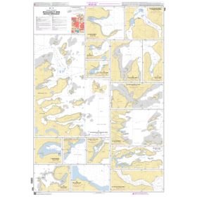 Carte marine Shom C - 7828C - Mouillages et abris des Îles Kerguelen