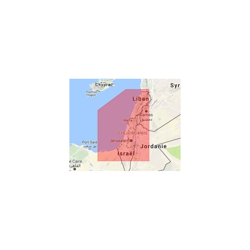 C-map M-ME-M006-MS Israel and Lebanon