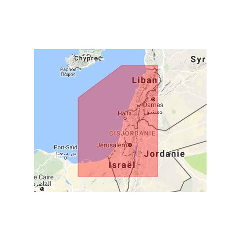 C-map M-ME-M006-MS Israel and Lebanon