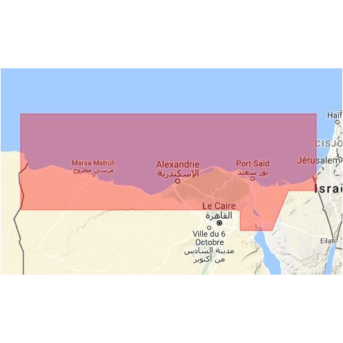 C-map M-ME-M007-MS Egyptian Mediterranean coast