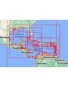 Carte marine Admiralty mer des Caraïbes, golfe du Mexique