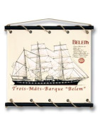 Toile tendue sur coton du Belem