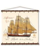 Toile tendue sur coton de l'Hermione