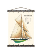 Toile tendue sur coton du Pen Duick