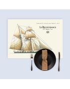 Set de table bateaux anciens