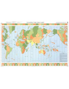 Carte Admiralty de fuseaux horaires