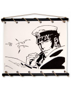 Corto Maltese sur toile coton tendue décorative