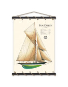 Belem, Etoile, Belle Poule, Hemione, Recouvrance, Pen Duick, ... sur toile coton tendue décorative