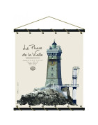 Phare sur toile coton tendue décorative