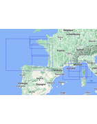 Carte marine Shom Z : carte zone d'exercice, roulée