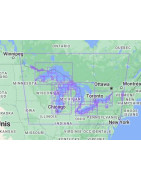 Carte marine NOAA grands lacs américains