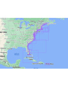 Carte marine NOAA océan Atlantique