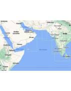 Carte marine NGA mers d'Arabie et rouge, golfes Persique, d'Oman, de Suez et d'Aden