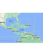 Carte marine NGA mer des Caraïbes, golfe du Mexique