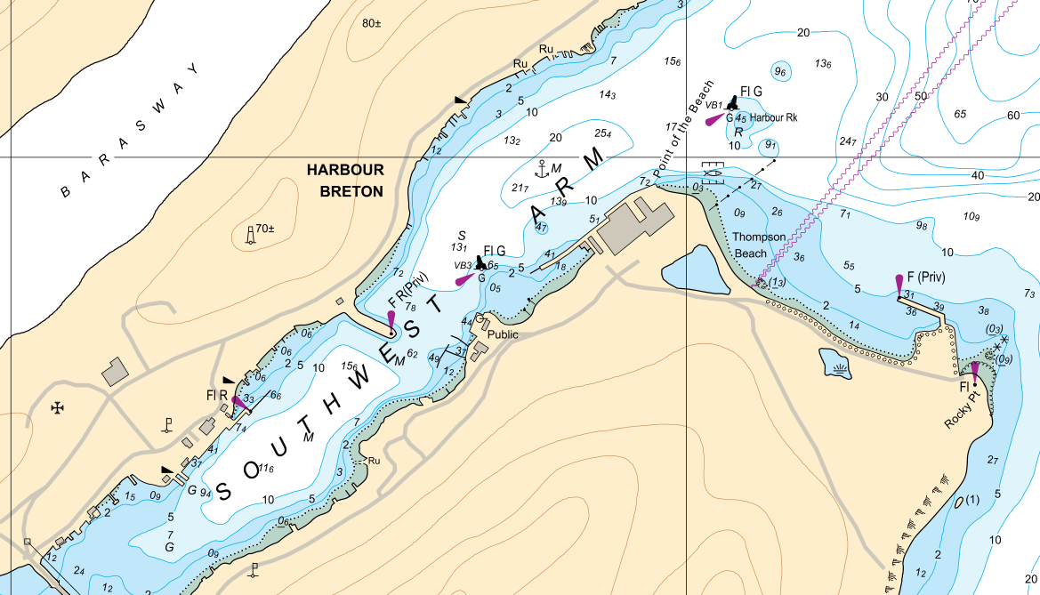 Carte Service Hydrographique du Canada